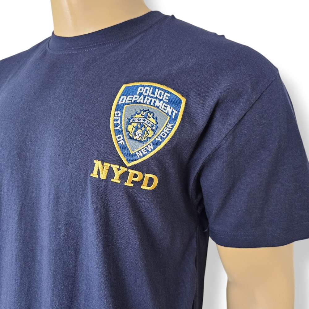 NYPD Logo Navy Blue Official Merchandise T-Shirt Size Large